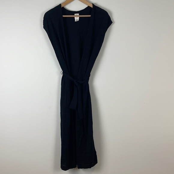 Joie Sleeveless Cardigan Vest Size Medium Black - Picture 1 of 7